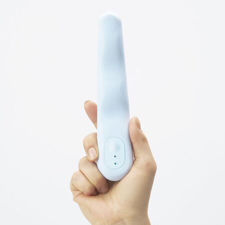 Голубой вибратор iroha Fit Minamozuki - 17,7 см.